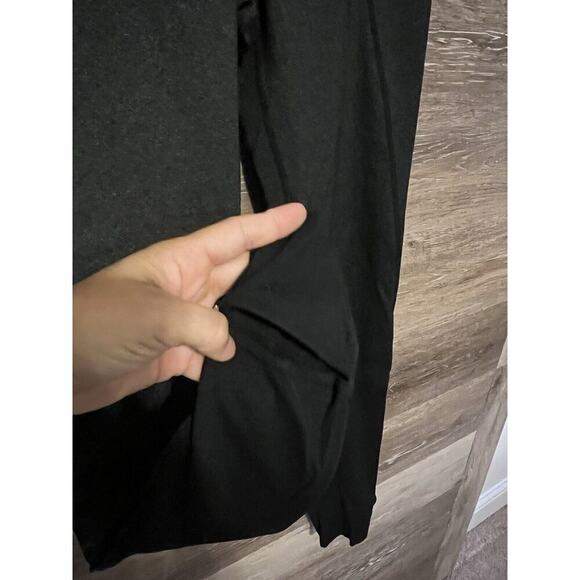 Lululemon Leggings size 6 open heels yoga pilates dancer pockets black grey - Picture 6 of 9